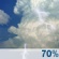 Wednesday: A chance of showers and thunderstorms before 7am, then showers and thunderstorms likely. Mostly cloudy. High near 77, with temperatures falling to around 73 in the afternoon. West southwest wind 5 to 10 mph. Chance of precipitation is 70%. New rainfall amounts between a quarter and half of an inch possible. Wednesday: Chance Showers And Thunderstorms then Showers And Thunderstorms Likely