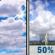 Sunday: A chance of showers and thunderstorms after 1pm. Partly sunny. High near 86, with temperatures falling to around 82 in the afternoon. Southeast wind 5 to 15 mph. Chance of precipitation is 50%. Sunday: Partly Sunny then Chance Showers And Thunderstorms