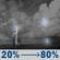 Thursday Night: A chance of showers and thunderstorms before 1am, then showers and thunderstorms likely between 1am and 3am, then a chance of showers and thunderstorms between 3am and 4am, then showers and thunderstorms. Mostly cloudy, with a low around 65. South wind around 5 mph. Chance of precipitation is 80%. New rainfall amounts between a quarter and half of an inch possible. Thursday Night: Chance Showers And Thunderstorms