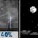 Tonight: A chance of showers and thunderstorms before 9pm. Mostly clear, with a low around 59. West southwest wind 5 to 15 mph, with gusts as high as 25 mph. Chance of precipitation is 40%. New rainfall amounts between a tenth and quarter of an inch possible. Tonight: Chance Showers And Thunderstorms then Mostly Clear