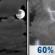 Tonight: A slight chance of rain showers between midnight and 1am, then a chance of showers and thunderstorms. Mostly cloudy, with a low around 63. South southwest wind around 5 mph. Chance of precipitation is 60%. New rainfall amounts between a quarter and half of an inch possible. Tonight: Mostly Cloudy then Chance Showers And Thunderstorms