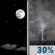 Wednesday Night: Mostly Clear then Chance Showers And Thunderstorms