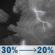 Saturday Night: A slight chance of showers and thunderstorms before 7pm, then a chance of showers and thunderstorms between 7pm and 9pm, then a chance of showers and thunderstorms between 9pm and 2am. Mostly cloudy. Low around 63, with temperatures rising to around 66 overnight. West northwest wind 5 to 10 mph. Chance of precipitation is 30%. Saturday Night: Slight Chance Showers And Thunderstorms then Chance Showers And Thunderstorms