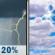 Sunday: A slight chance of showers and thunderstorms before 10am. Mostly cloudy, with a high near 81. Southeast wind 5 to 10 mph. Chance of precipitation is 20%. New rainfall amounts less than a tenth of an inch possible. Sunday: Slight Chance Showers And Thunderstorms then Mostly Cloudy