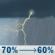 Saturday: Showers and thunderstorms likely. Mostly cloudy, with a high near 79. South wind 5 to 10 mph. Chance of precipitation is 70%. Saturday: Showers And Thunderstorms Likely